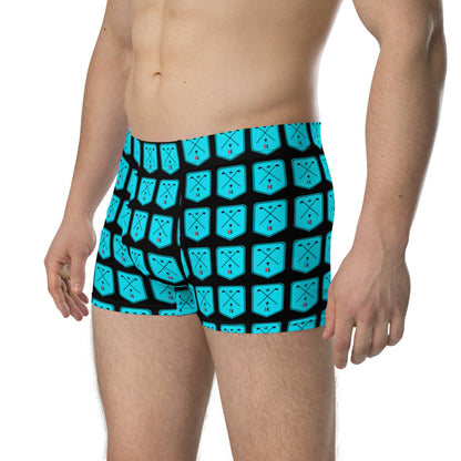 Red Figures Golf Shield Boxers