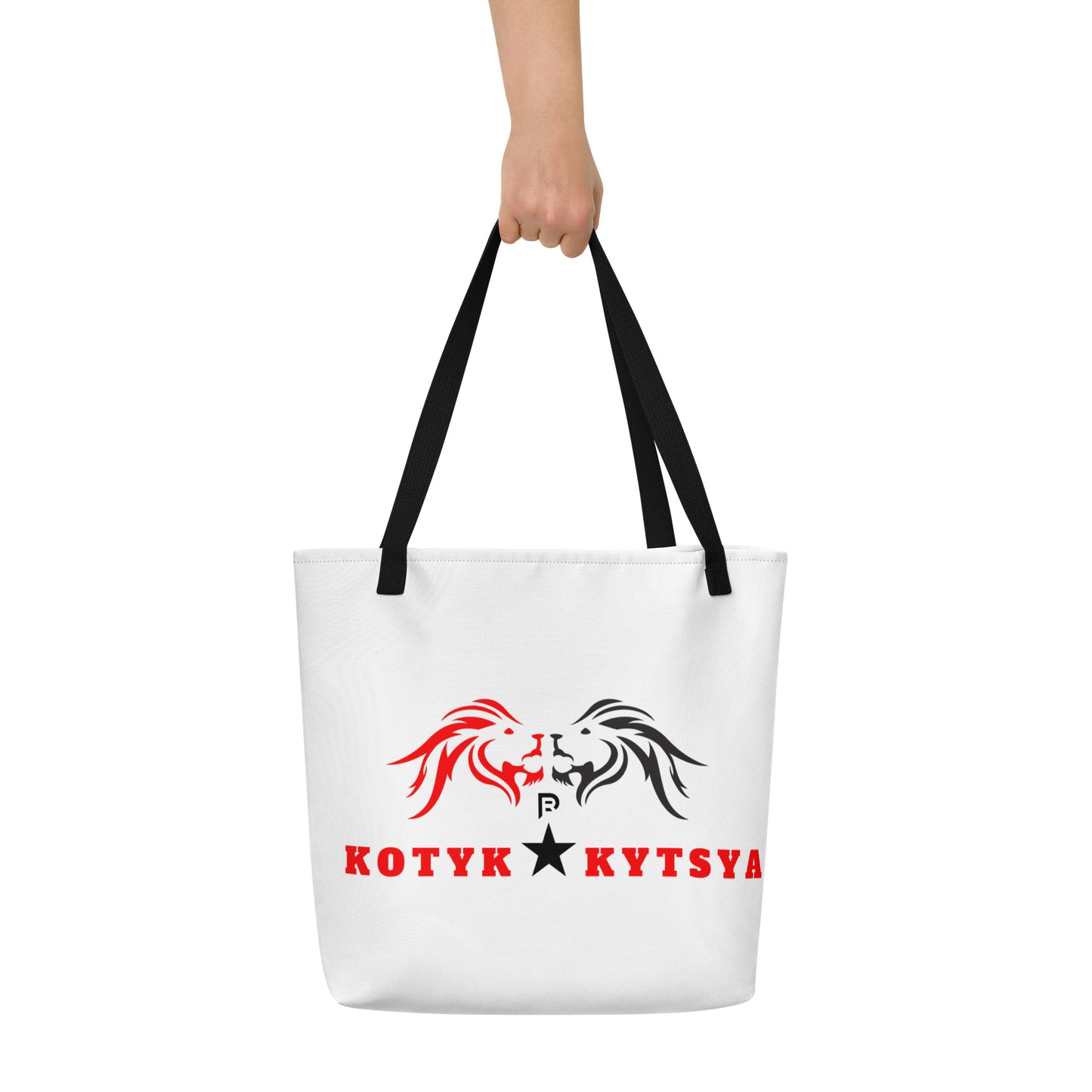 Red Weapon Kotyk & Kytysa Large Tote Bag