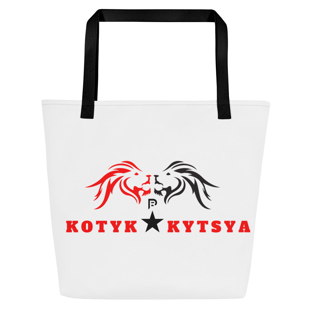 Red Weapon Kotyk & Kytysa Large Tote Bag