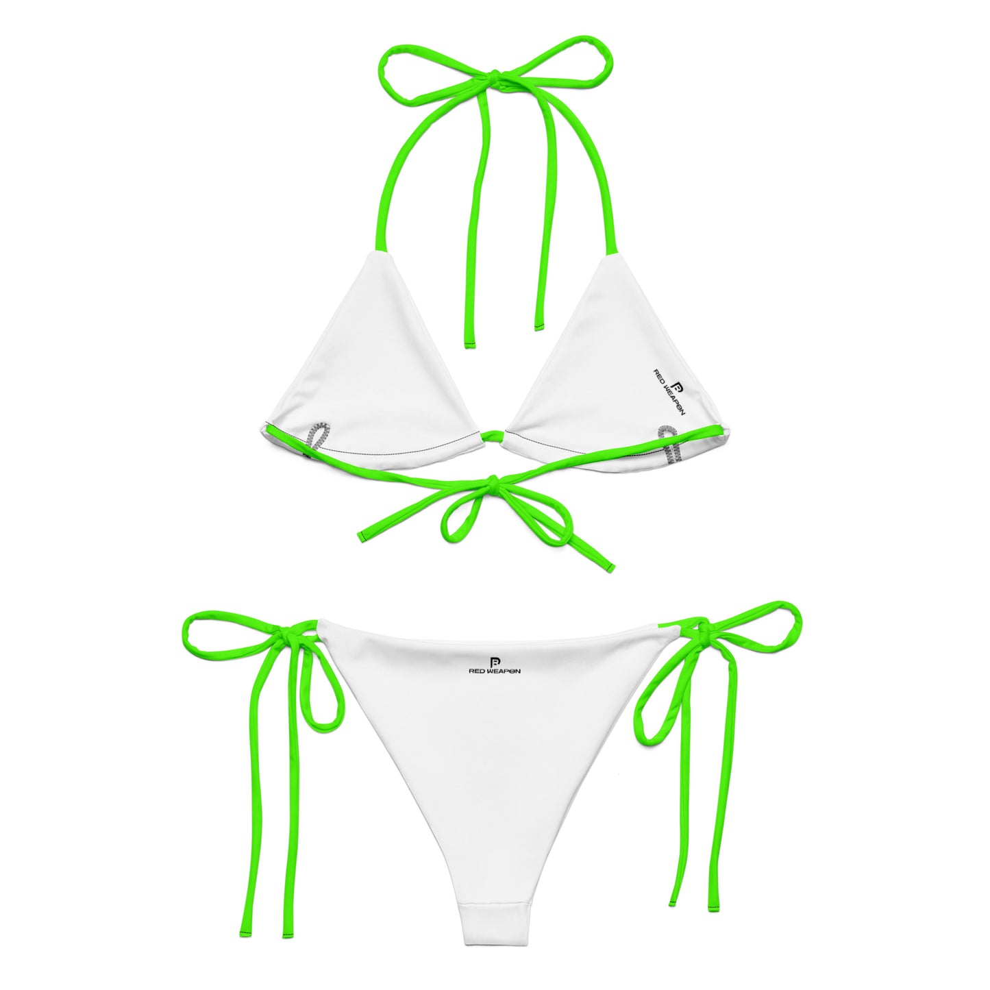 Red Weapon Electric Green Recycled String Bikini