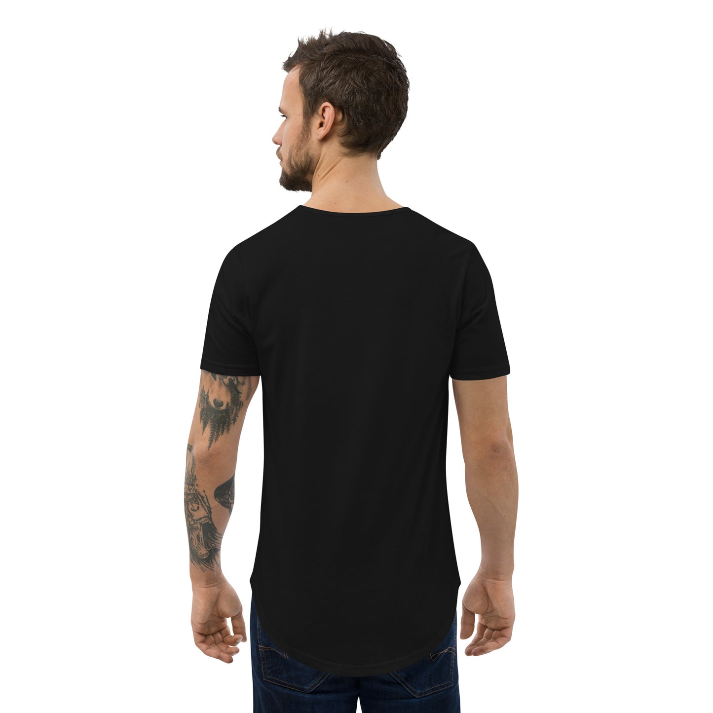 Red Figures Golf Casual Curved Hem T-Shirt