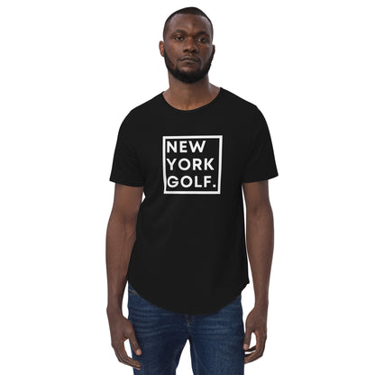 New York Golf Curved Hem T-Shirt