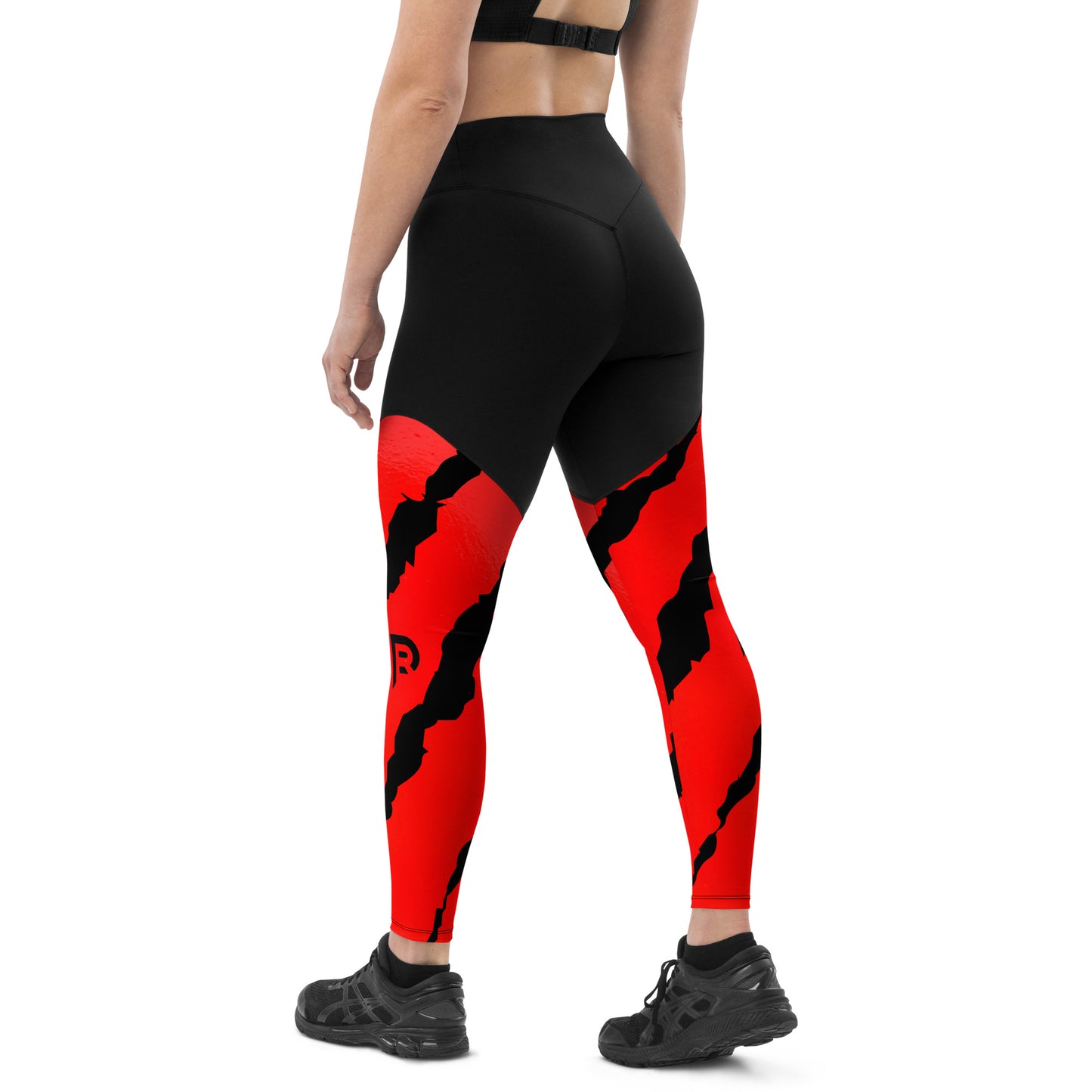 Red Weapon Clawed Sports Leggings