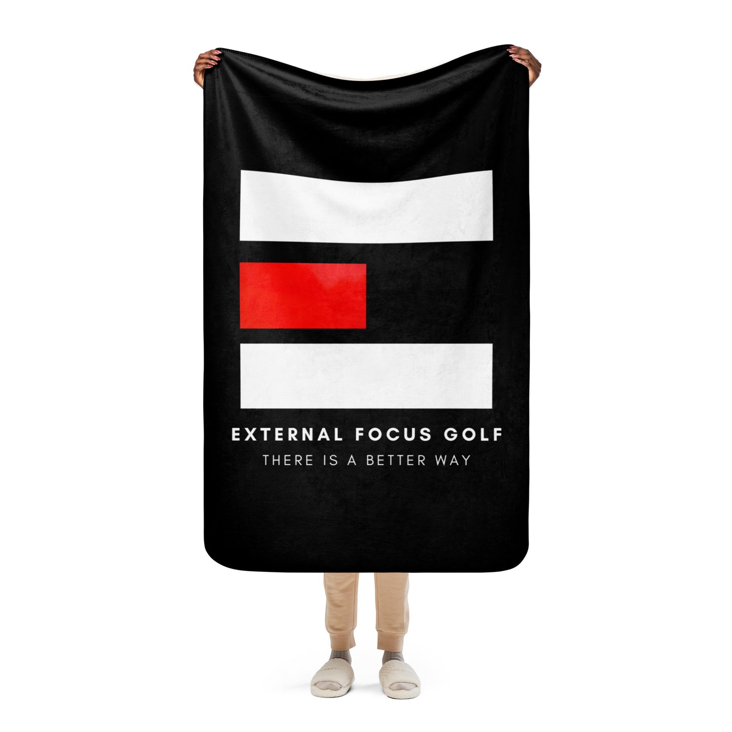 External Focus Golf Sherpa blanket