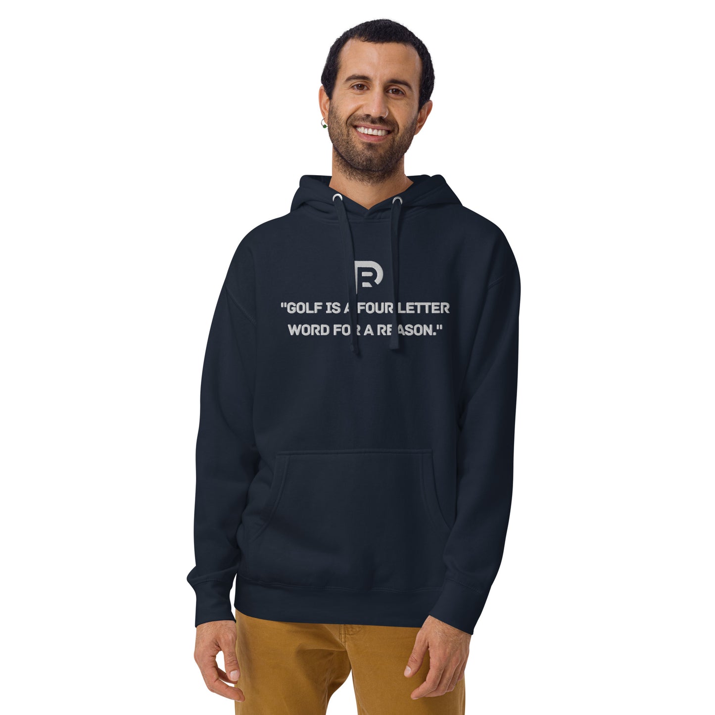 "Golf is a four letter word for a reason" hoodie