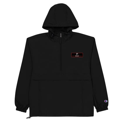 Embroidered Red Weapon GOLF Packable Jacket