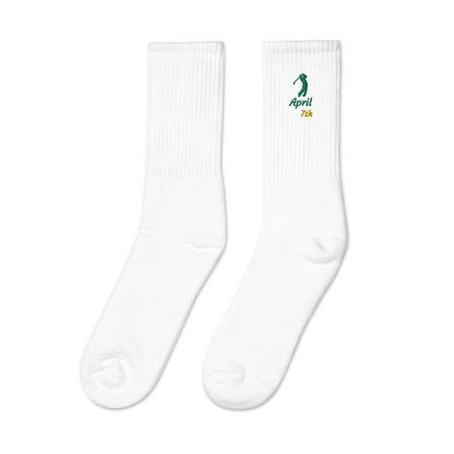 April 7th Embroidered socks