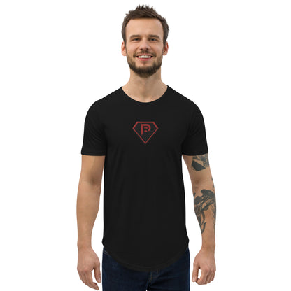 Red Weapon Super Power Curved Hem T-Shirt