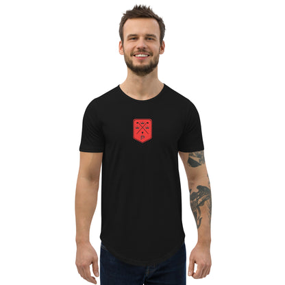Red Weapon King Golf Curved Hem T-Shirt