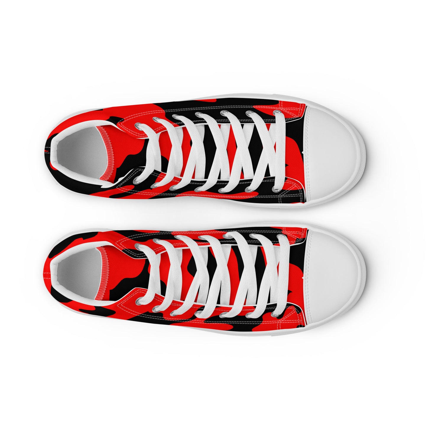 Red Weapon Red Camo High Top Canvas shoes