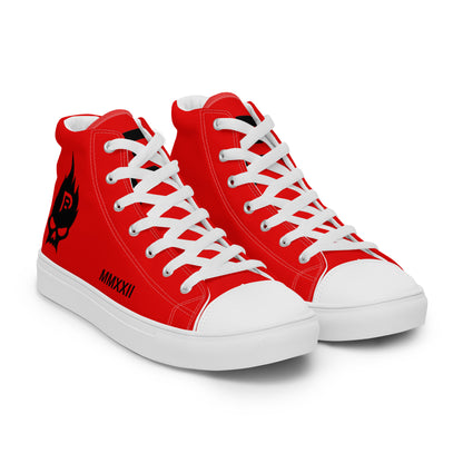Red Weapon Demon High Top Canvas Shoes