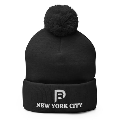 RW New York City Pom-Pom Beanie