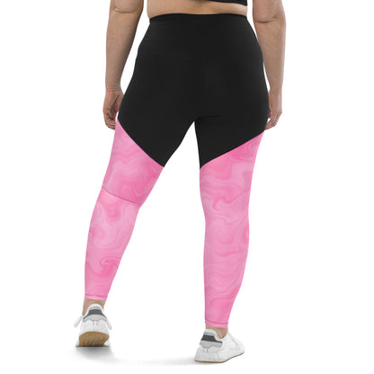 Red Weapon Pink Flurry Sports Leggings