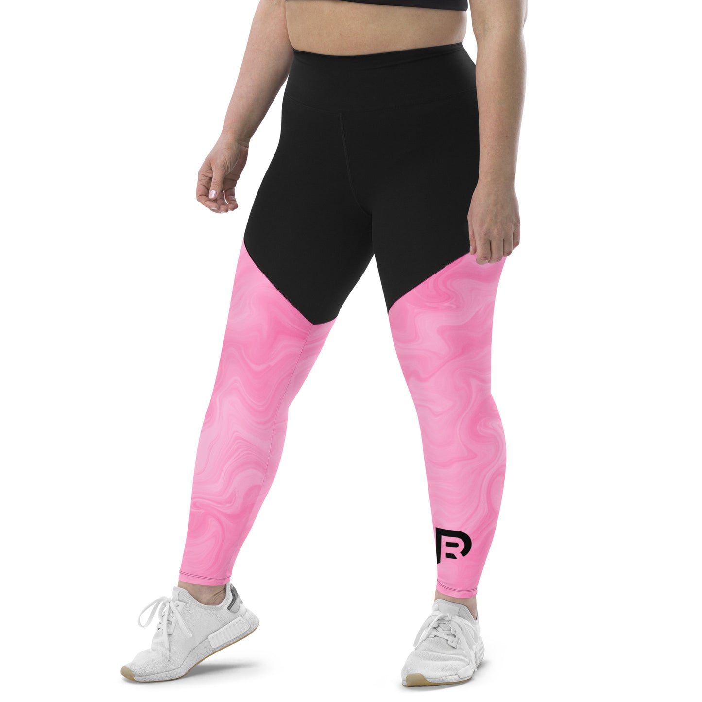 Red Weapon Pink Flurry Sports Leggings