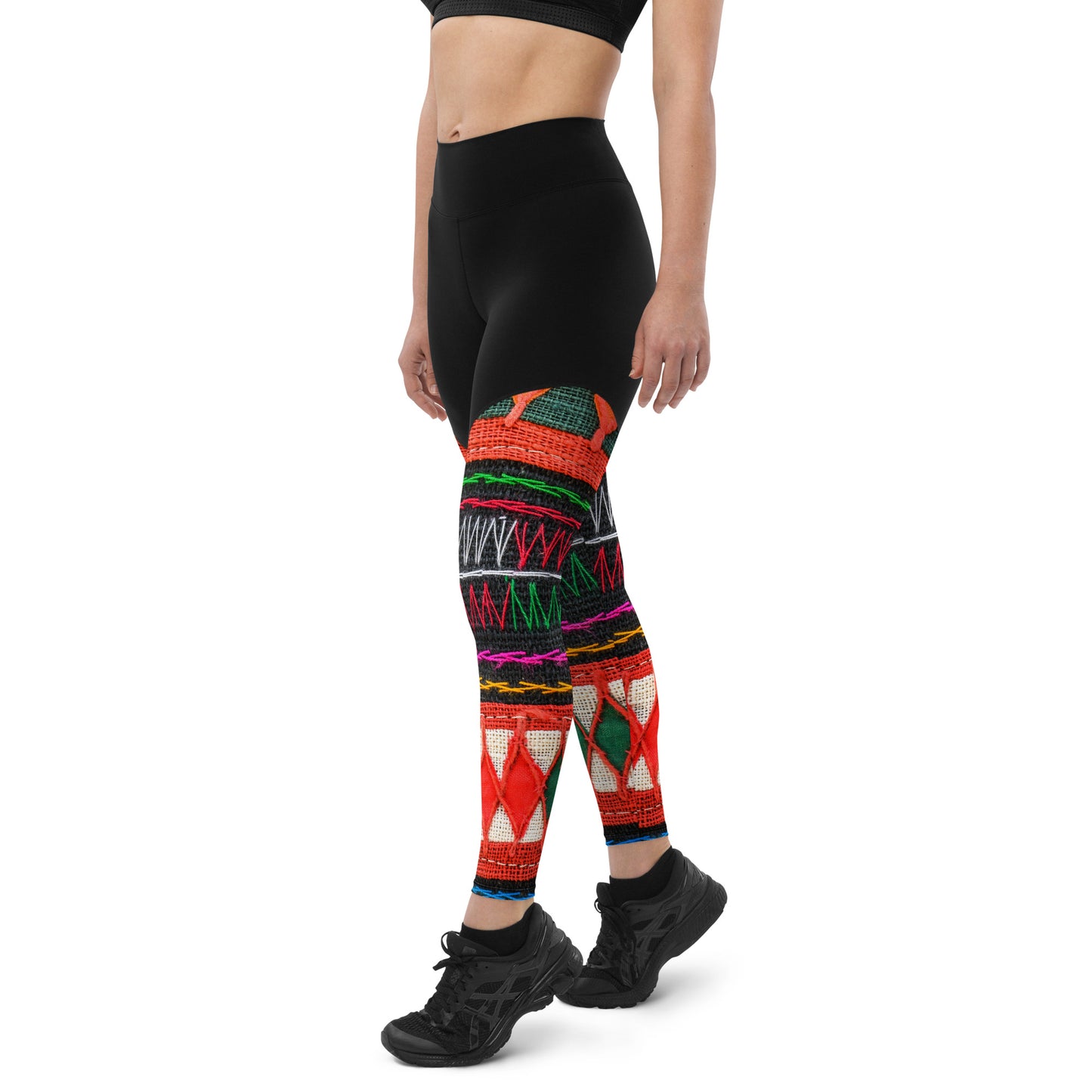 Red Weapon Stretch Sports Leggings