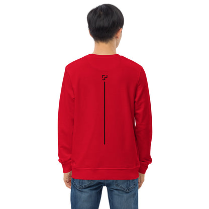 Men's University Red Organic Sweatshirt