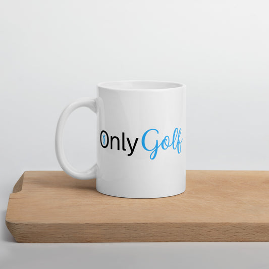 Red Weapon Only Golf White Glossy Mug