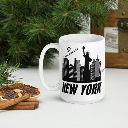 RW New York City glossy mug