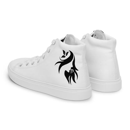 Red Weapon Baby Girl White Out High Top Canvas Shoes