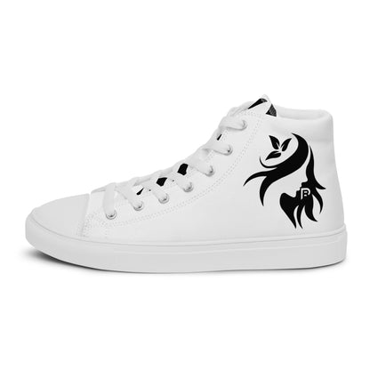 Red Weapon Baby Girl White Out High Top Canvas Shoes