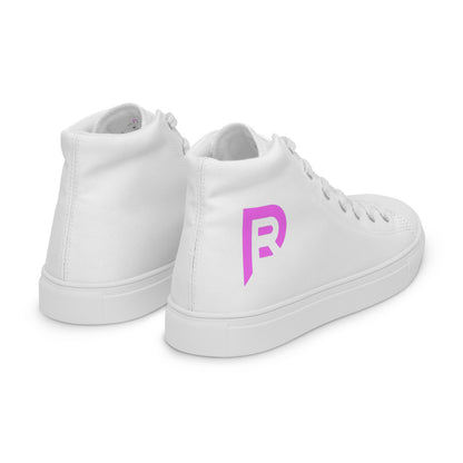 Women’s RP Pink Logo high top canvas shoes