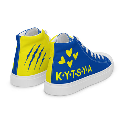 Red Weapon Ukrainian High Top Canvas Shoes