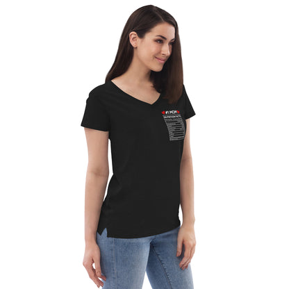 Number 1 Mom Recycled V-neck T-shirt