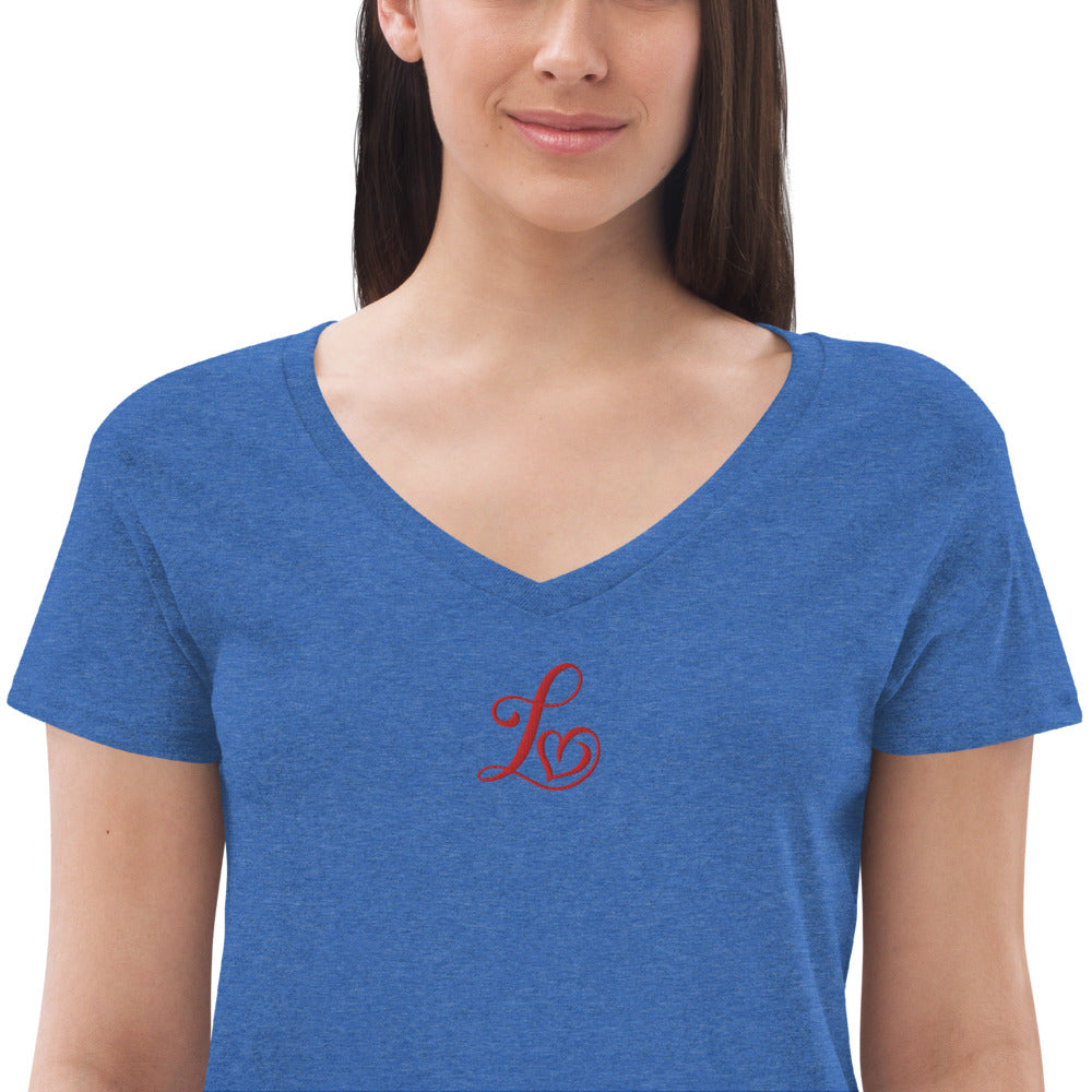 Lockeroom Lover 2 Recycled V-neck T-shirt